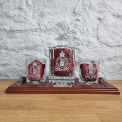 Military Decanter Tray Set