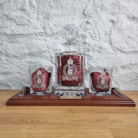 Military Decanter Tray Set