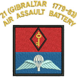 21 (Gibraltar 1779-83) Air Assault Battery T-Shirt