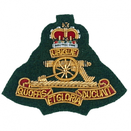 Royal Artillery Commando Cloth Cap Badge