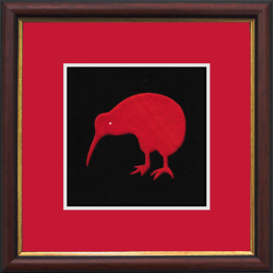 Kiwi Framed Badge