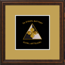 58 (Eyre's) Battery Framed Badge