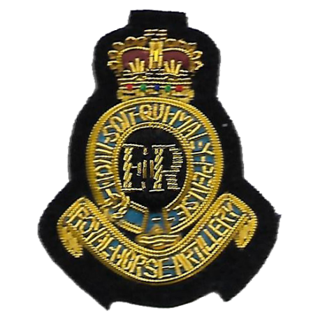 1st RHA Cloth Beret Badge