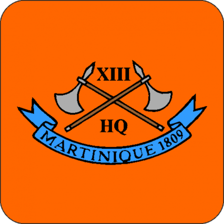 13 (Martinique 1809) Headquarters Battery Coaster