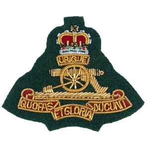 Royal Artillery Commando Cloth Cap Badge