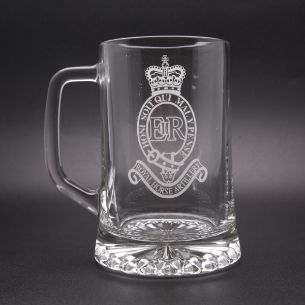 Royal Artillery Glass Tankard