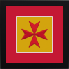 Maltese Cross Framed Badge