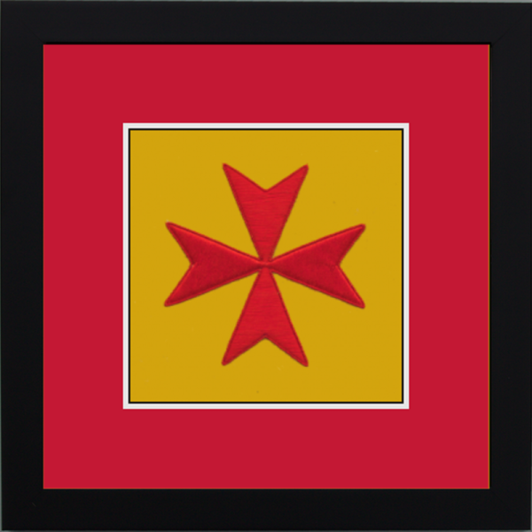 Maltese Cross Framed Badge