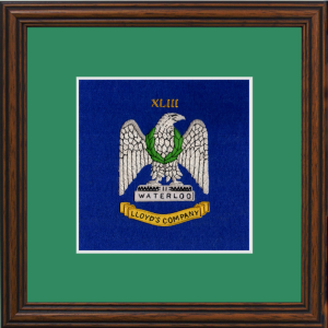 43 (Lloyd's Company) Battery Framed Badge