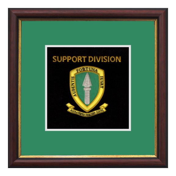 ARRC Support Division Framed Badge