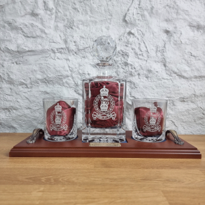 Military Decanter Tray Set