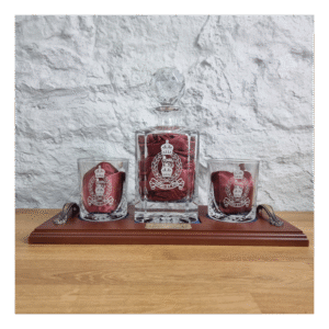 Military Decanter Tray Set