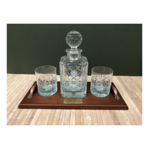 Military Decanter Tray Set Military Decanter Tray Set
