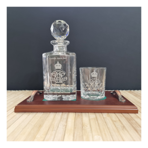 Military Decanter Tray Set