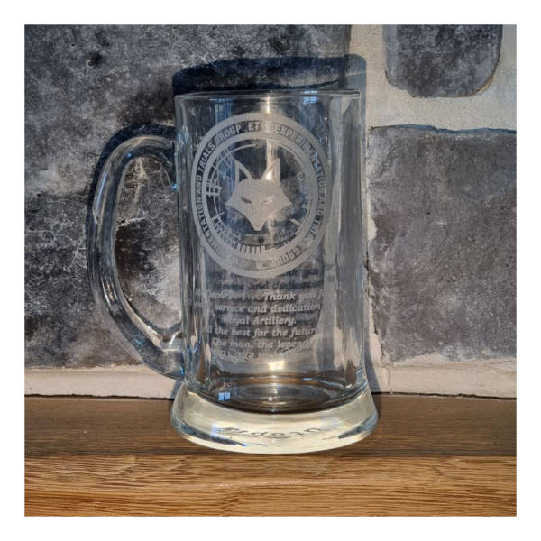 Personalized Glass Tankard