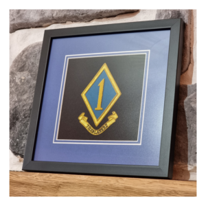 1st Battery (The Blazers) Framed Badge