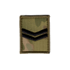 Rank Patch Black Stitching