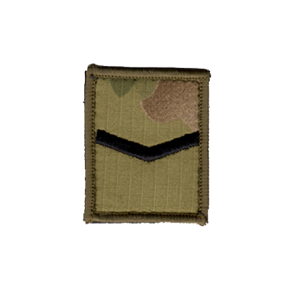 Rank Patch Black Stitching