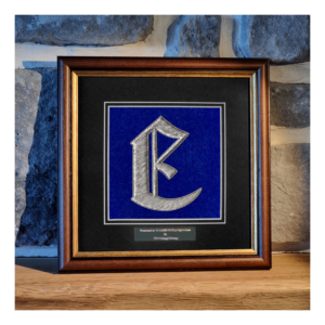 E Battery Framed Badge