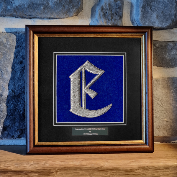 E Battery Framed Badge