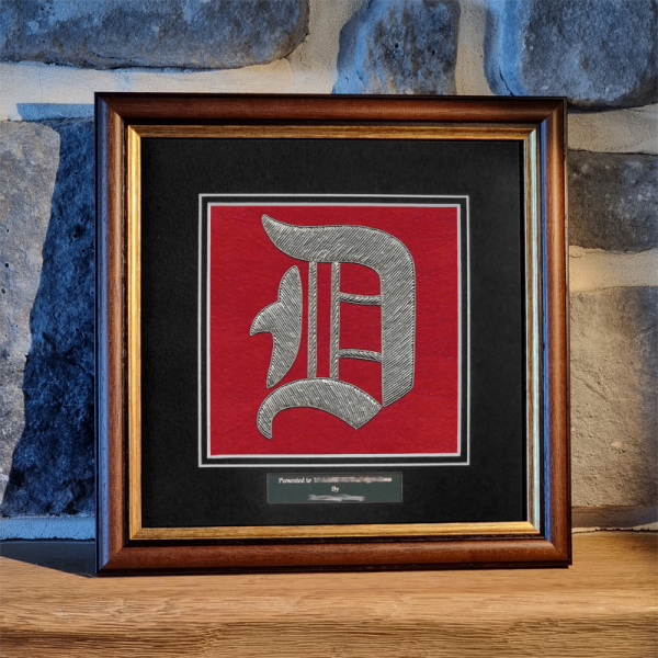D Battery Framed Badge