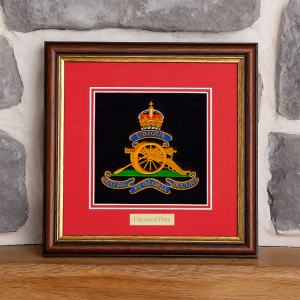 Framed Badge Royal Artillery RA