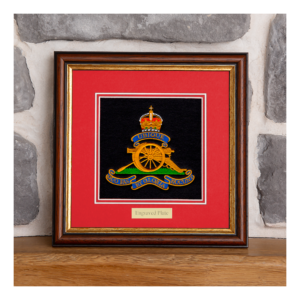 Framed Badge Royal Artillery RA