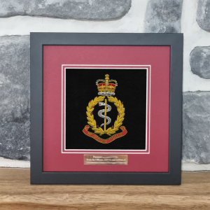 RAMC Framed Badge