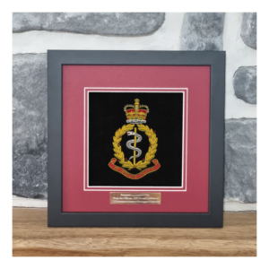RAMC Framed Badge