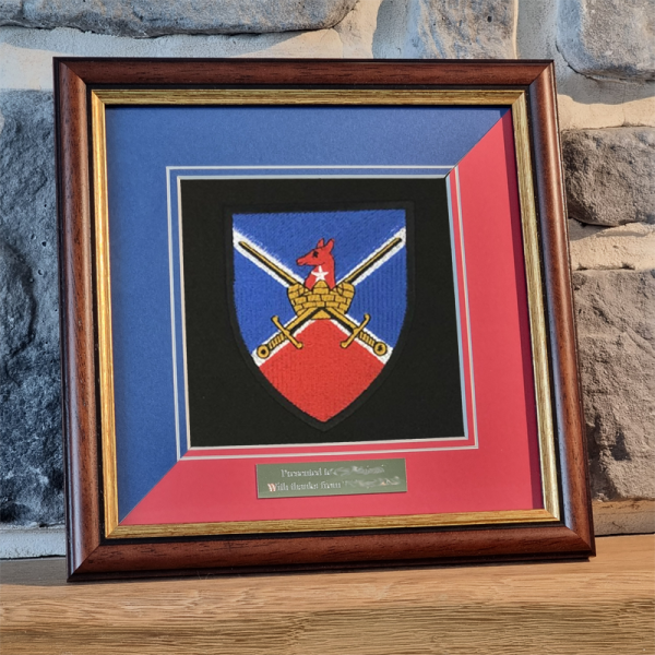 Aldershot Garrison Framed Badge