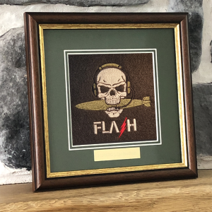 Framed Badge 1 Royal Horse Artillery Air Cell FlashC
