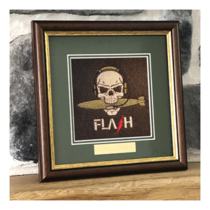 Framed Badge 1 Royal Horse Artillery Air Cell FlashC