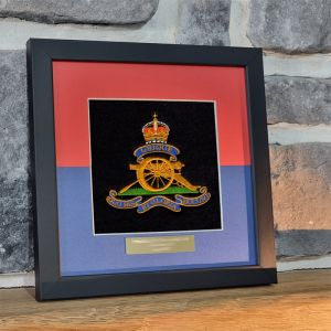 Framed Badge Royal Artillery RA Framed Badge Royal Artillery RA