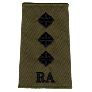RA Officer Rank Slide Olive