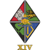 14 Regt Ra Cr Embroidered Badge For Clothing