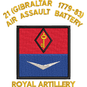 21 Battery Delta Embroidered Badge For Clothing