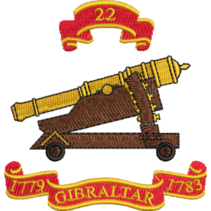 22 Battery Embroidered Badge For Clothing
