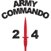 24 Commando Embroidered Badge For Clothing