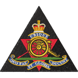 26 Regt Ra Embroidered Badge For Clothing