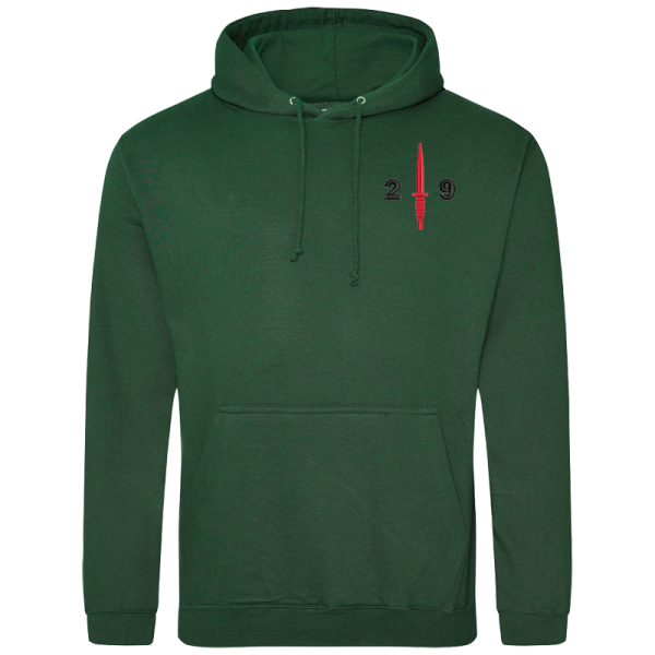 29 Regt Ra Bottle Green Hoodie