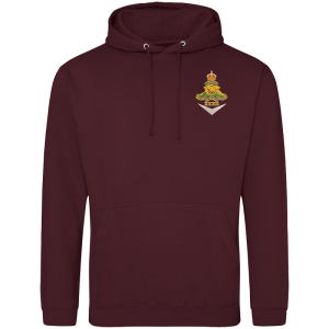 32 Regt Uav Cr Burgandy Hoodie