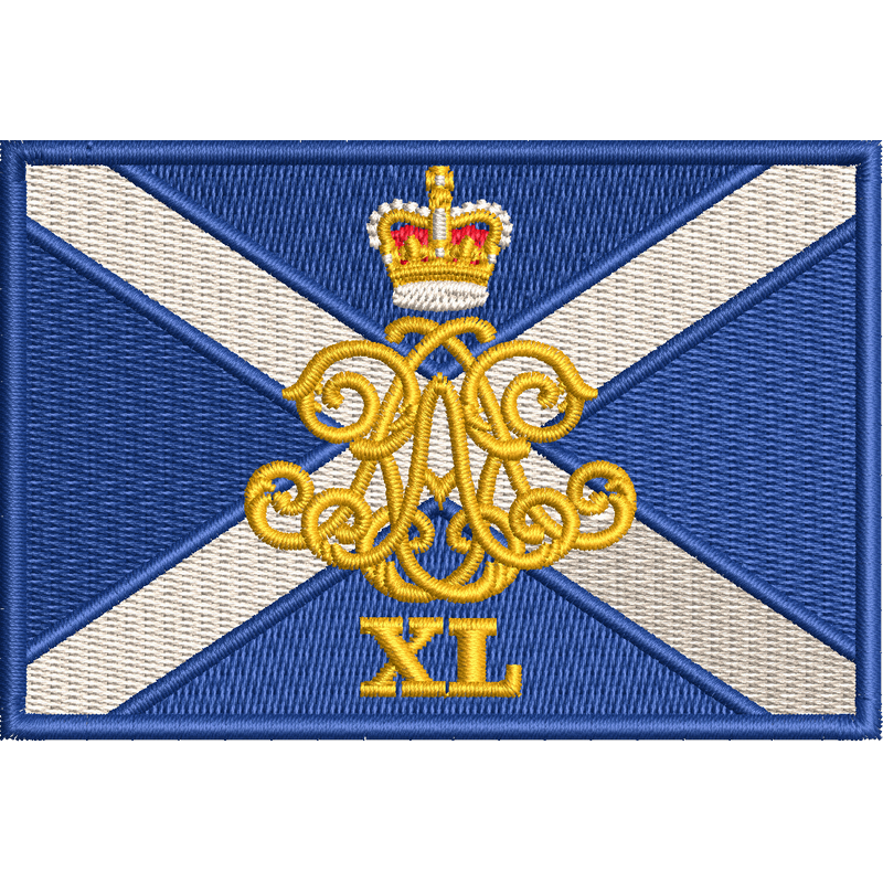 40 Regt Embroidered Badge For Clothing
