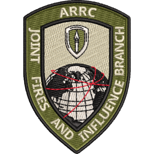 Arrc Joint Fires Embroidered Badge For Clothing