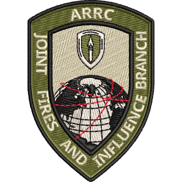 Arrc Joint Fires Embroidered Badge For Clothing