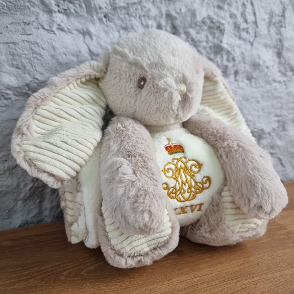 Bunny With Embroidered Blanket Gift