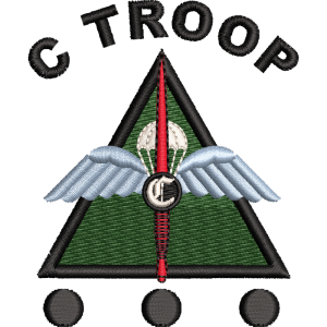 C Troop Embroidered Badge For Clothing C Troop Embroidered Badge For Clothing