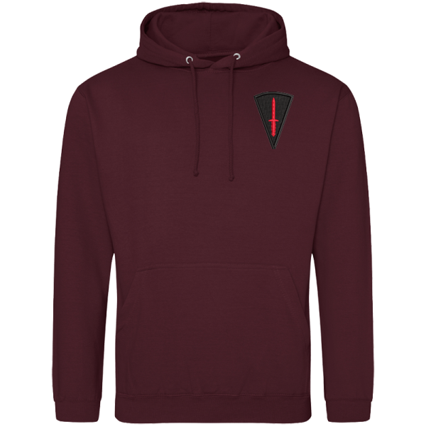 Commando All Arms Burgandy Hoodie