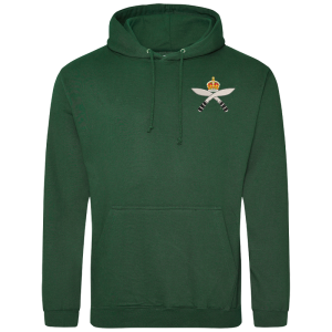 Gurkha Rifles Cr Bottle Green Hoodie