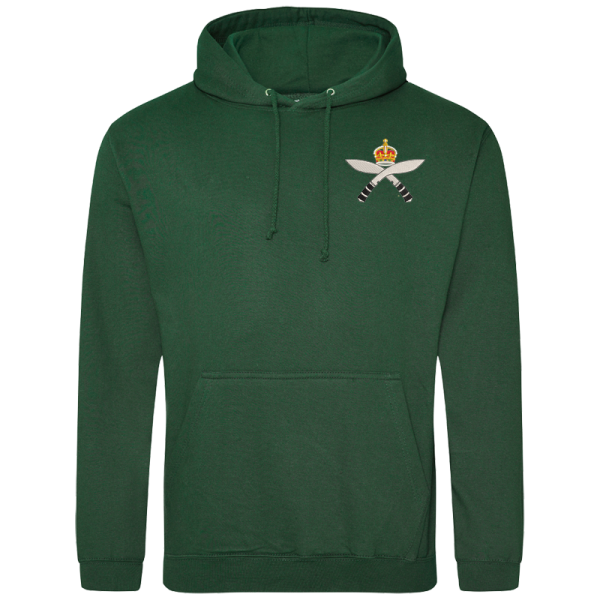 Gurkha Rifles Cr Bottle Green Hoodie
