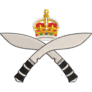 Gurkha Rifles Cr Embroidered Badge For Clothing